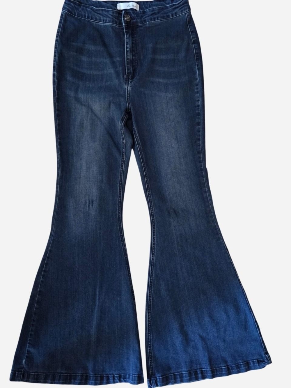 KanCan Dark Indigo Wide Leg Flare Jeans